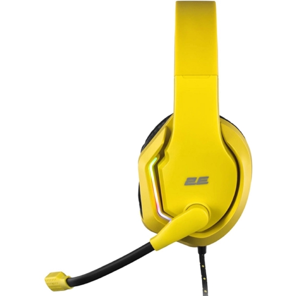 2E HG315 Gaming Headset, Wired, RGB, USB, Yellow