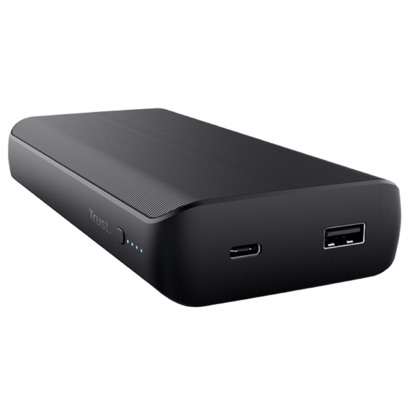 Trust 23892 Laro, 20000mAh, USB Type-C, Power Bank, Black
