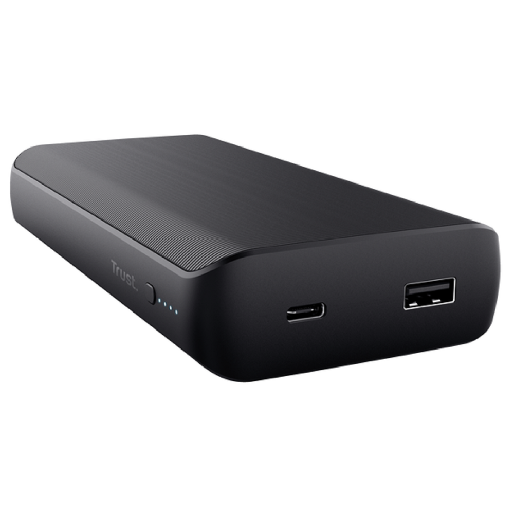 Trust 23892 Laro, 20000mAh, USB Type-C, Power Bank, Black