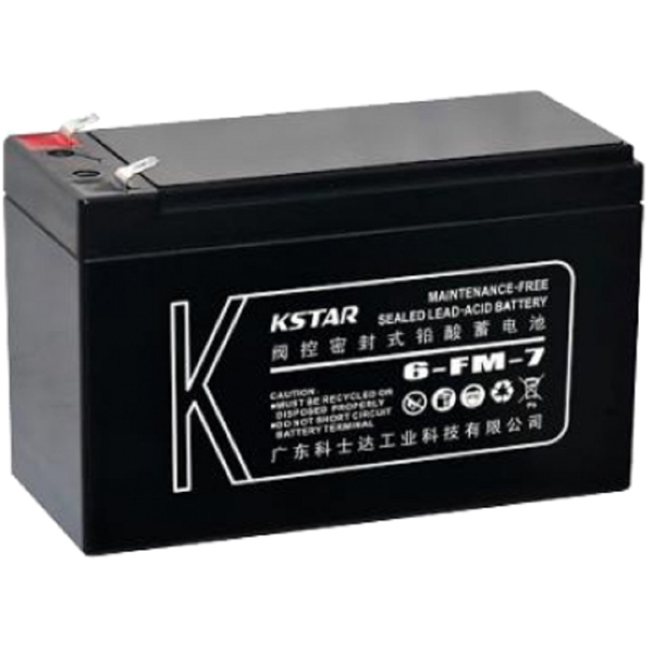 UPS-ის აკუმულატორი KSTAR KS-6-FM-7, 12V, UPS Battery, Black