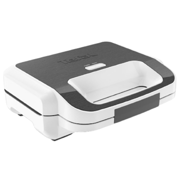 სენდვიჩის აპარატი Tefal SW701110, 850W, Sandwich Maker, Silver/White