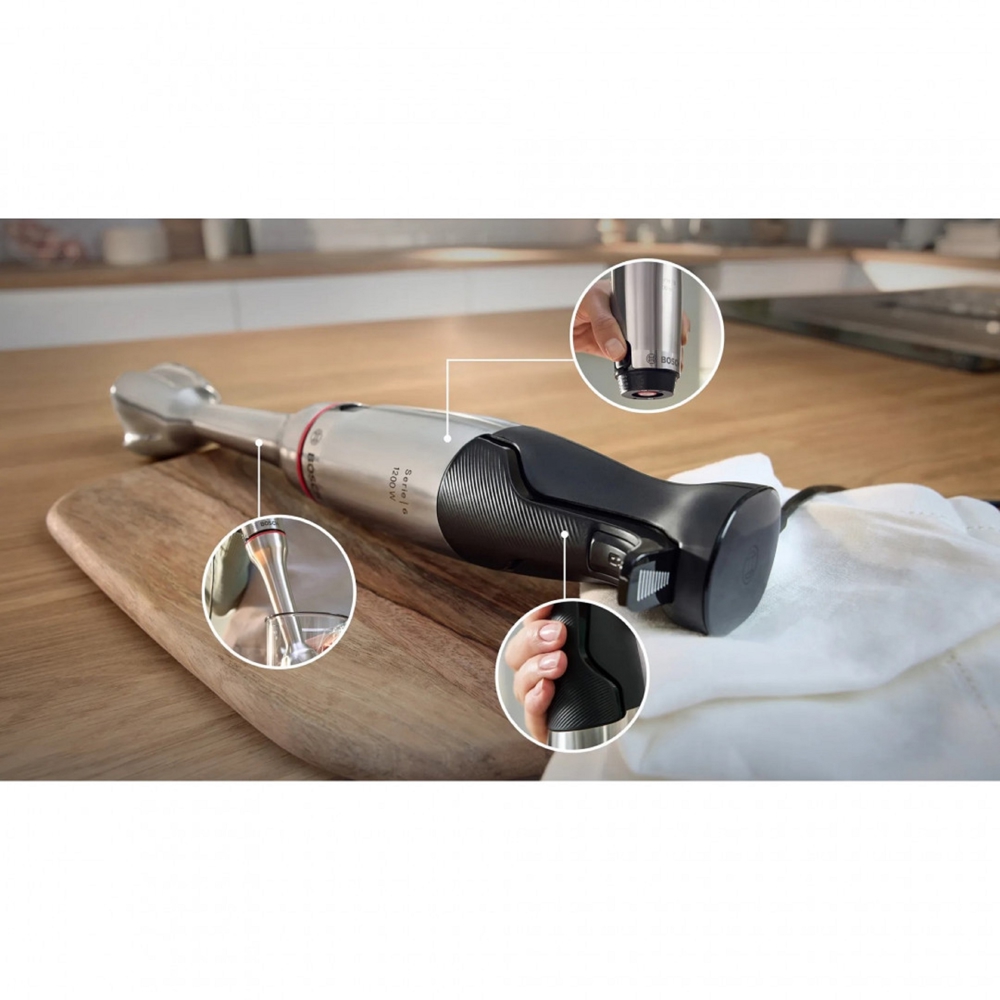 ხელის ბლენდერი Bosch MSM6M821, 1200W, Hand Blender, Black