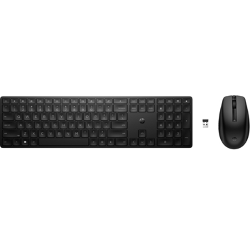 HP 4R009A6(2) 655, Wireless, USB, Keyboard And Mouse, Black