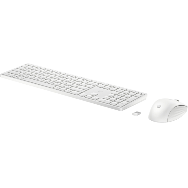 HP 4R016AA 650, Wireless, USB, Keyboard And Mouse, White