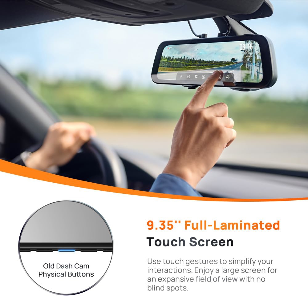 Xiaomi 70Mai S500 5MP, 3K, Built In WiFi, 138° Without rear Cam Black