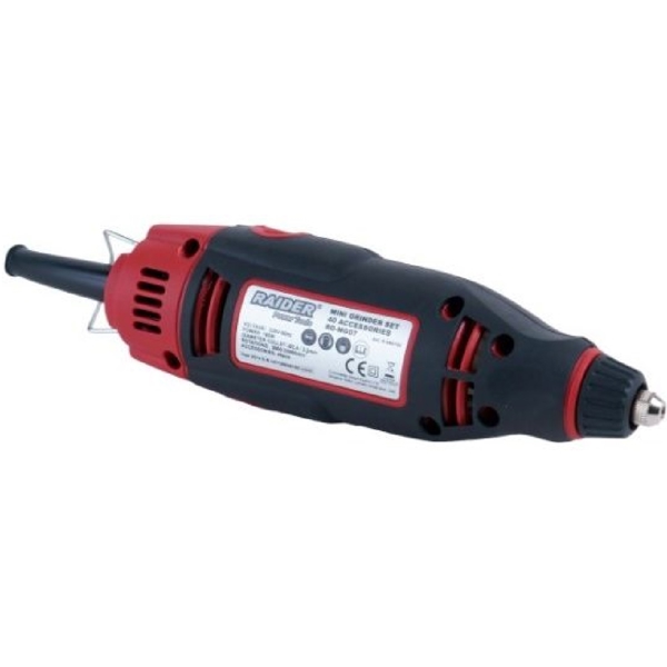 მინი სახეხი მანქანა RAIDER RD-MG07, 160W, 3.2mm, 35000Rpm, Red