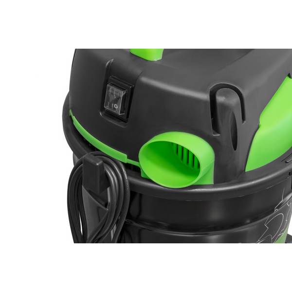 მტვერსასრუტი Lavor RUDY 1200 S, 1200W, 20L, Vacuum Cleaner, Black/Green