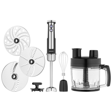 ხელის ბლენდერი Ardesto HBSG-1000WHCHSL, 1000W, 2L, Blender, Black