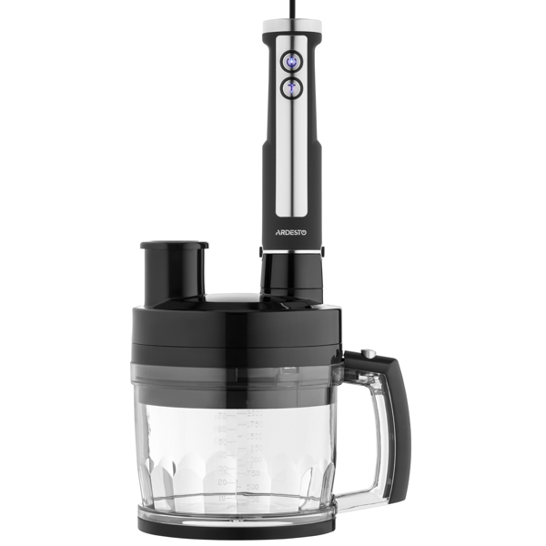 ხელის ბლენდერი Ardesto HBSG-1000WHCHSL, 1000W, 2L, Blender, Black