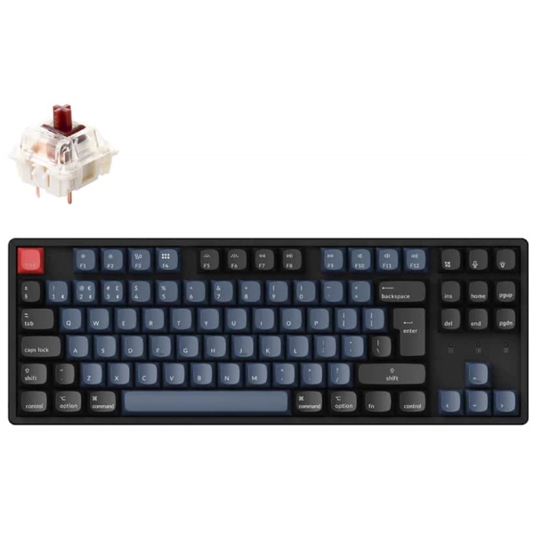 კლავიატურა Keychron K8PJ3, Wireless, RGB, Gaming Keyboard, Black