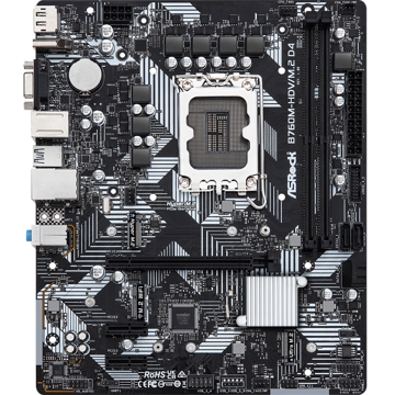 ASRock B760M-HDV/M.2_D4, LGA1700, DDR4, DIMM, 64GB