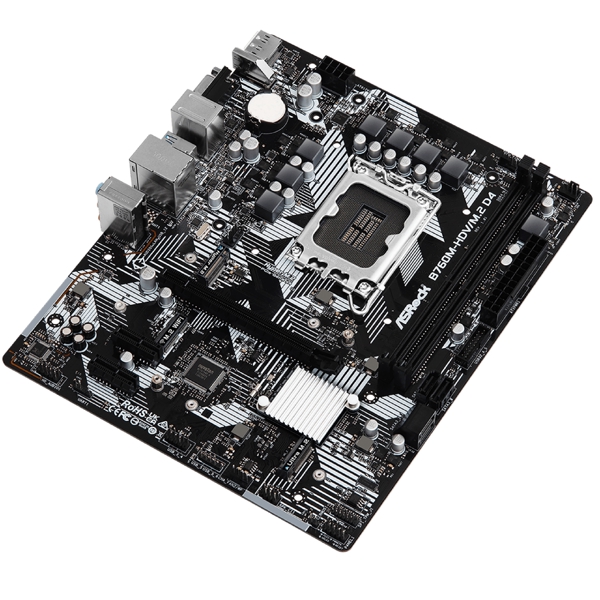 დედა დაფა ASRock B760M-HDV/M.2_D4, LGA1700, DDR4, DIMM, 64GB