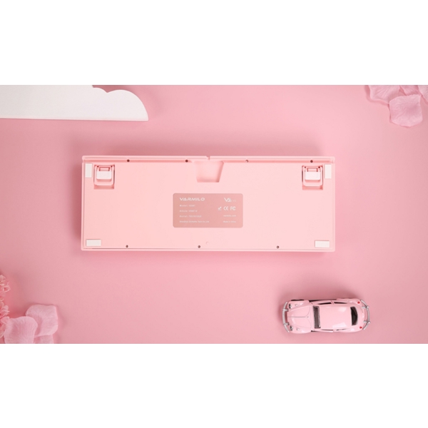 კლავიატურა Varmilo VEM87, R1 EC V2 Sakura, Wired, USB, Gaming Keyboard, Pink