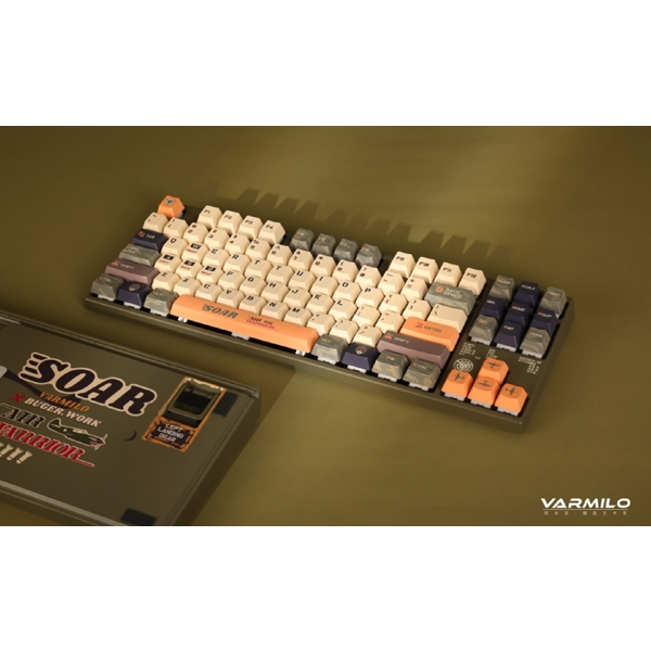 კლავიატურა Varmilo VEA87 Warrior-Soar, TTC Speed Gold, Wired, USB, Gaming Keyboard, Brown