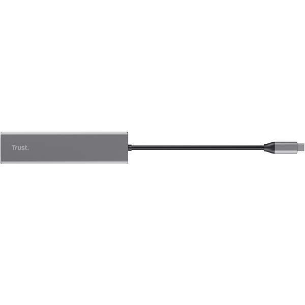 USB-C ჰაბი Trust 24191 Halyx, 3-in-1, USB 3.2, USB-C, CR Reader, Hub, Grey