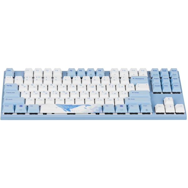 Varmilo VEM87 Sea Melody, EC V2 Sakura, Wired, USB, Gaming Keyboard, Blue