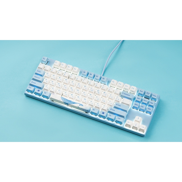 კლავიატურა Varmilo VEM87 Sea Melody, EC V2 Sakura, Wired, USB, Gaming Keyboard, Blue