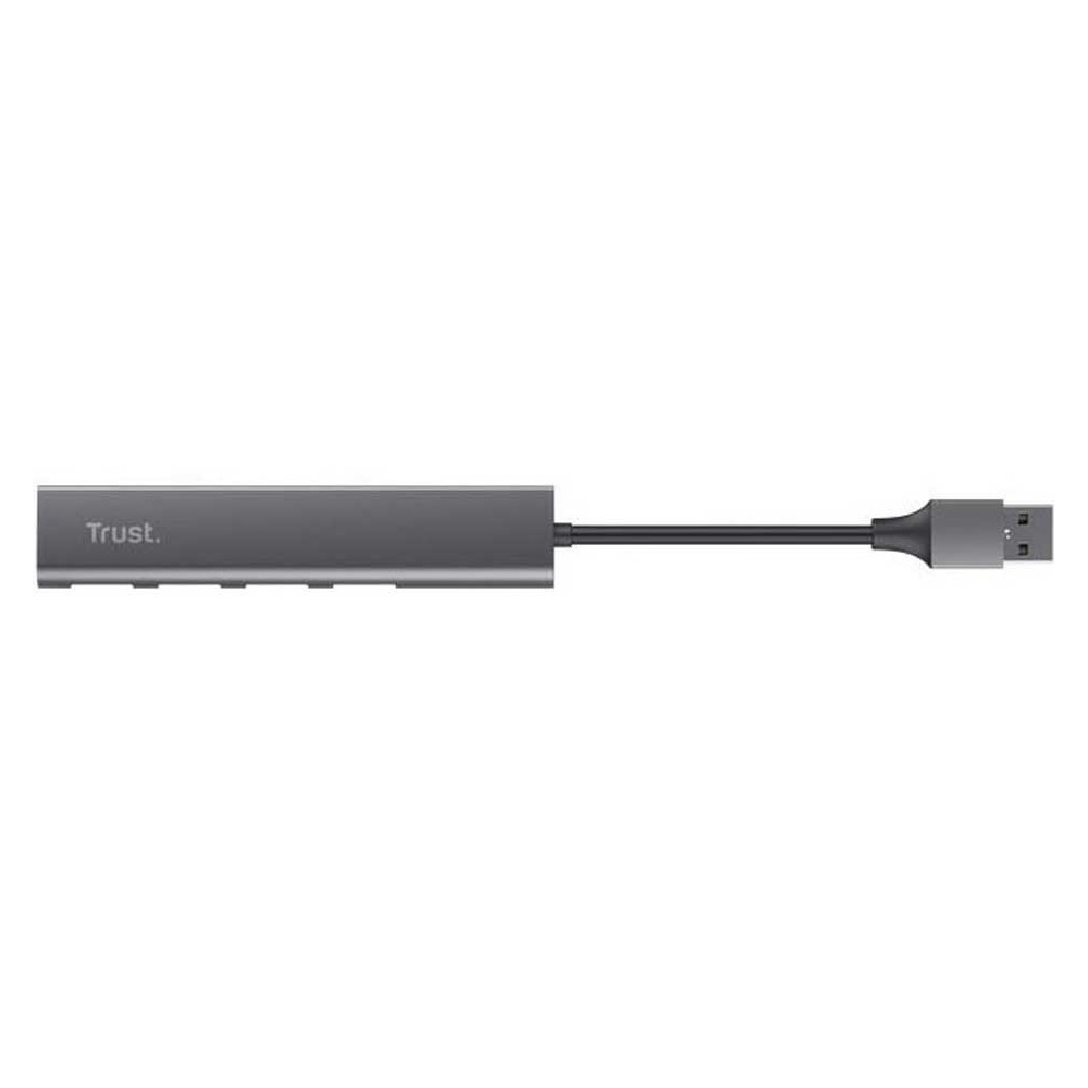 Trust 24947 Halyx, 4-in-1, USB 3.2, USB-A, Hub, Grey