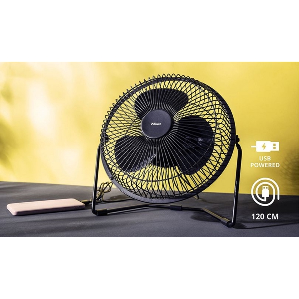 Trust 24311 Blaze, USB, Fan, Black