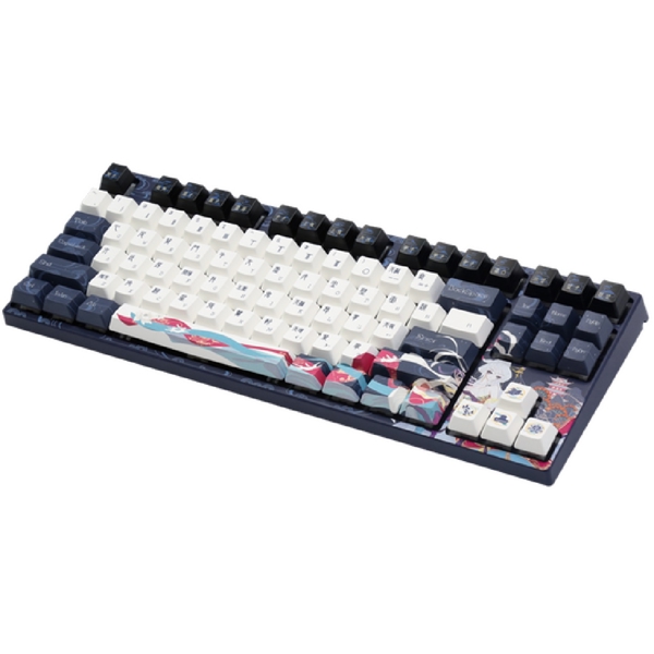 Varmilo VPE87 Chang'e, EC V2 Rose Wired, USB-C, Keyboard, Blue/White