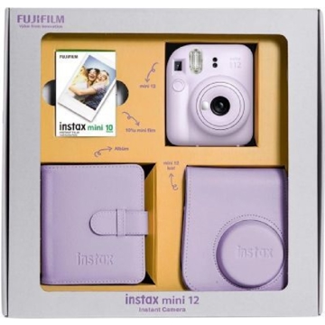 ფოტოაპარატი და აქსესუარები Fujifilm Instax Mini 12 Bundle Box, Lilac Purple