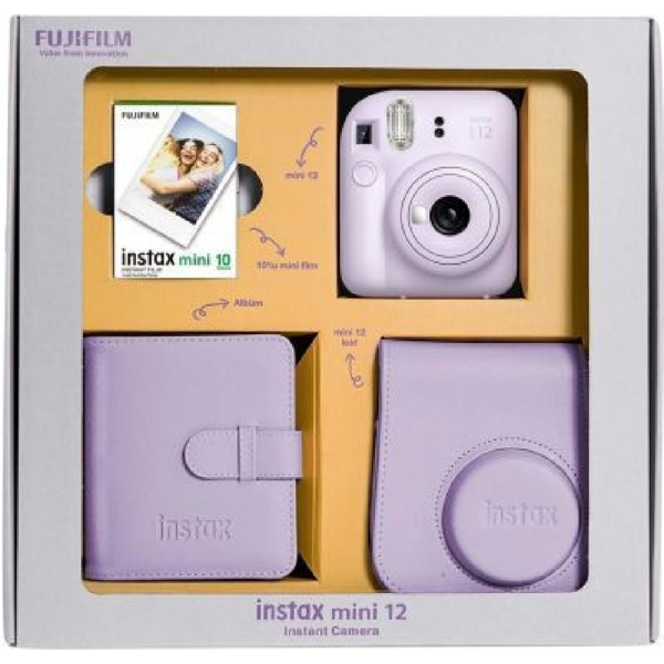 Fujifilm Instax Mini 12 Bundle Box, Lilac Purple