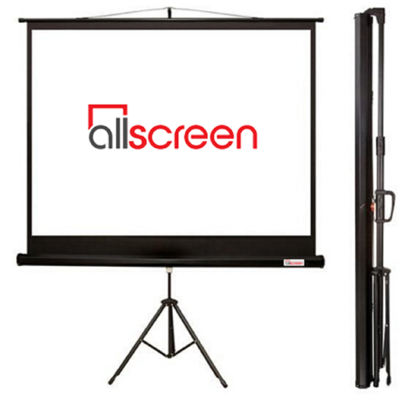 პროექტორის ეკრანი ALLSCREEN TRIPOD PROJECTION SCREEN 200X200CM HD FABRIC CTP-8080B 110 inch