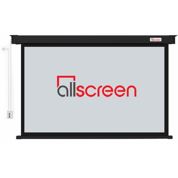 პროექტორის ელექტრო ეკრანი ALLSCREEN ELECTRIC PROJECTION SCREEN 200X200CM HD FABRIC CMP-8080B WITH REMOTE CONTROL 110 inch