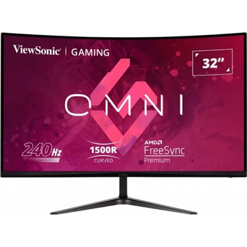 ViewSonic VX3219-PC-MHD, 32", Curved Monitor, FHD, VA, HDMI, DP, 3.5mm, Black