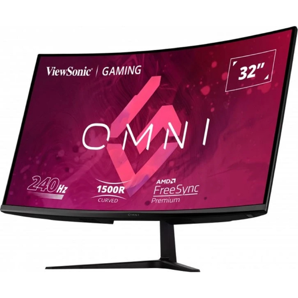 მონიტორი ViewSonic VX3219-PC-MHD, 32", Curved Monitor, FHD, VA, HDMI, DP, Black