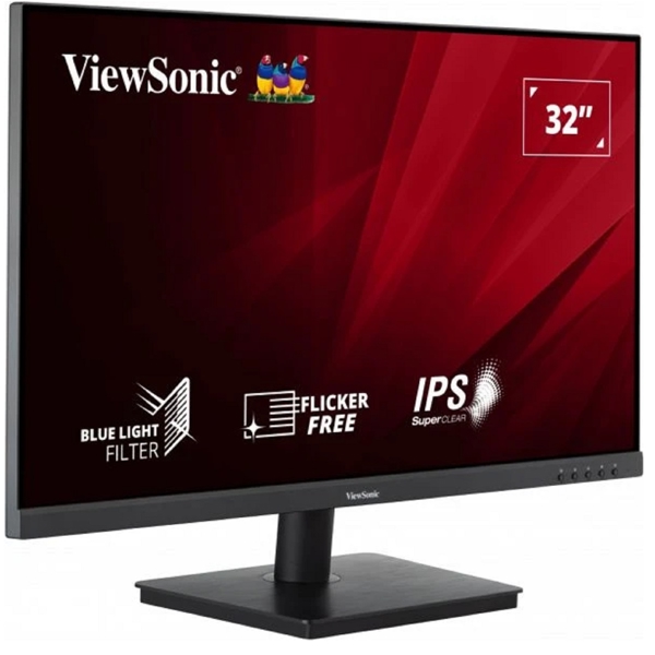 მონიტორი ViewSonic VA3209-2K-MHD, 32", Monitor, QHD, IPS, HDMI, DP, Black