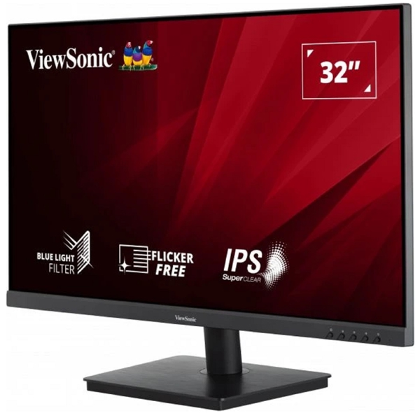 მონიტორი ViewSonic VA3209-2K-MHD, 32", Monitor, QHD, IPS, HDMI, DP, Black