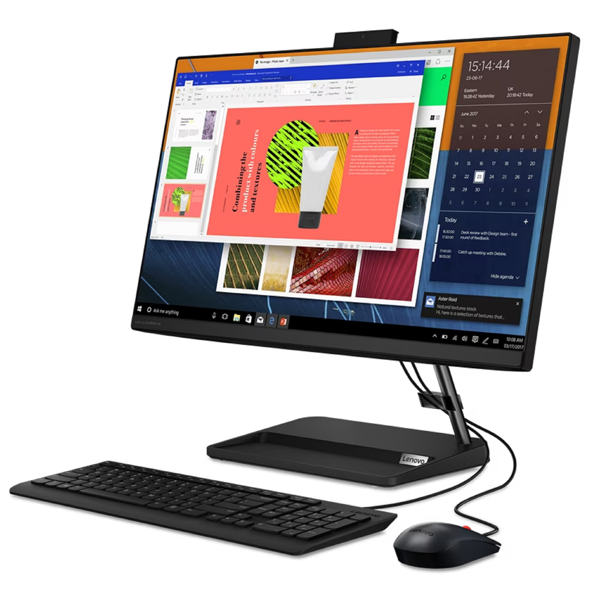 All In One კომპიუტერი Lenovo F0G100WXRK IdeaCentre 3, 23.8", Ryzen 7-7730U, 16GB, 512GB SSD, Integrated, Black