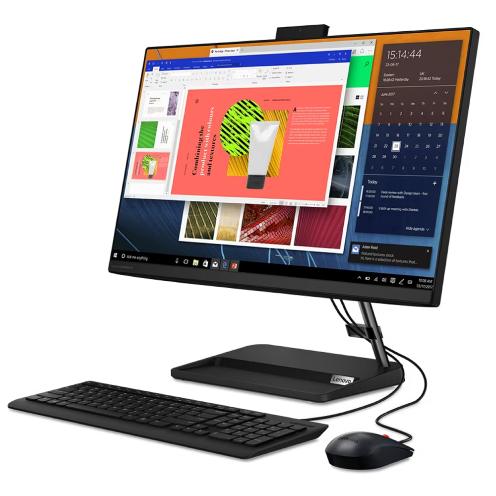 Lenovo F0G100WWRK IdeaCentre 3, 23.8", Ryzen 5-7530U, 8GB, 512GB SSD, Integrated, Black