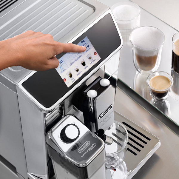 ყავის აპარატი DeLonghi ECAM650.85.MS PrimaDonna Elite Experience, 1450W, 2L, Coffee Machine, Silver