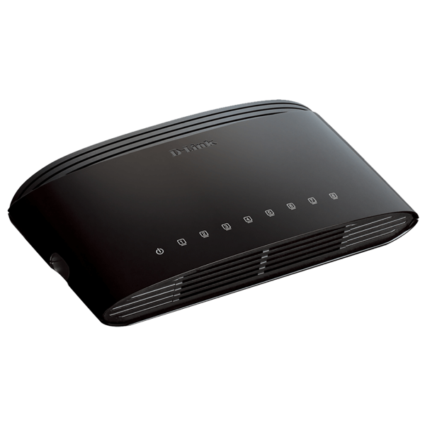 D-Link DES-1008D, 8-Port, Switch, Black