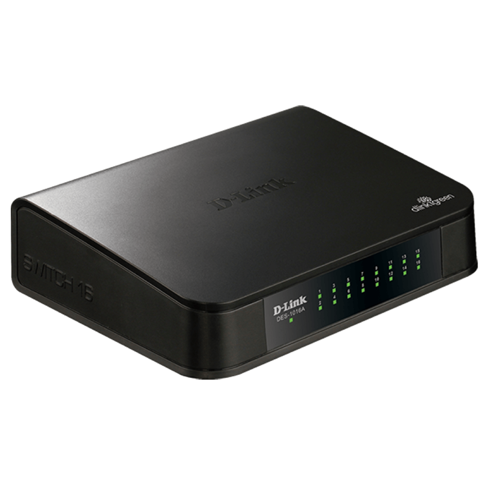 სვიჩი D-Link DES-1016A, 16-Port, Switch, Black