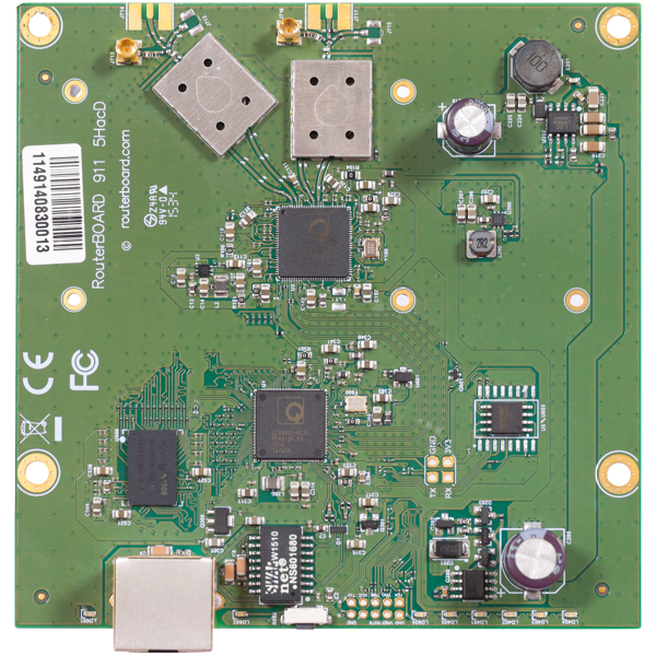 როუტერბორდი Mikrotik RB911-5HacD, RouterBOARD, Green