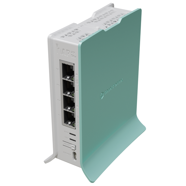 როუტერი Mikrotik L41G-2axD hAP ax lite, 574Mbps, Router, White/Green