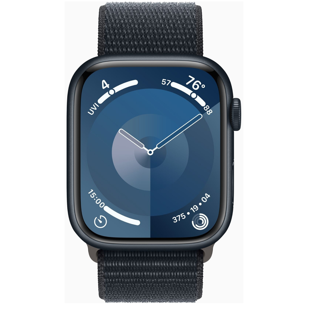 Apple MR9C3QI/A_MR9C3QR/A Watch Series 9, 1.9", 45mm, IPX6, Bluetooth, Wi-Fi, Smart Watch, Midnight