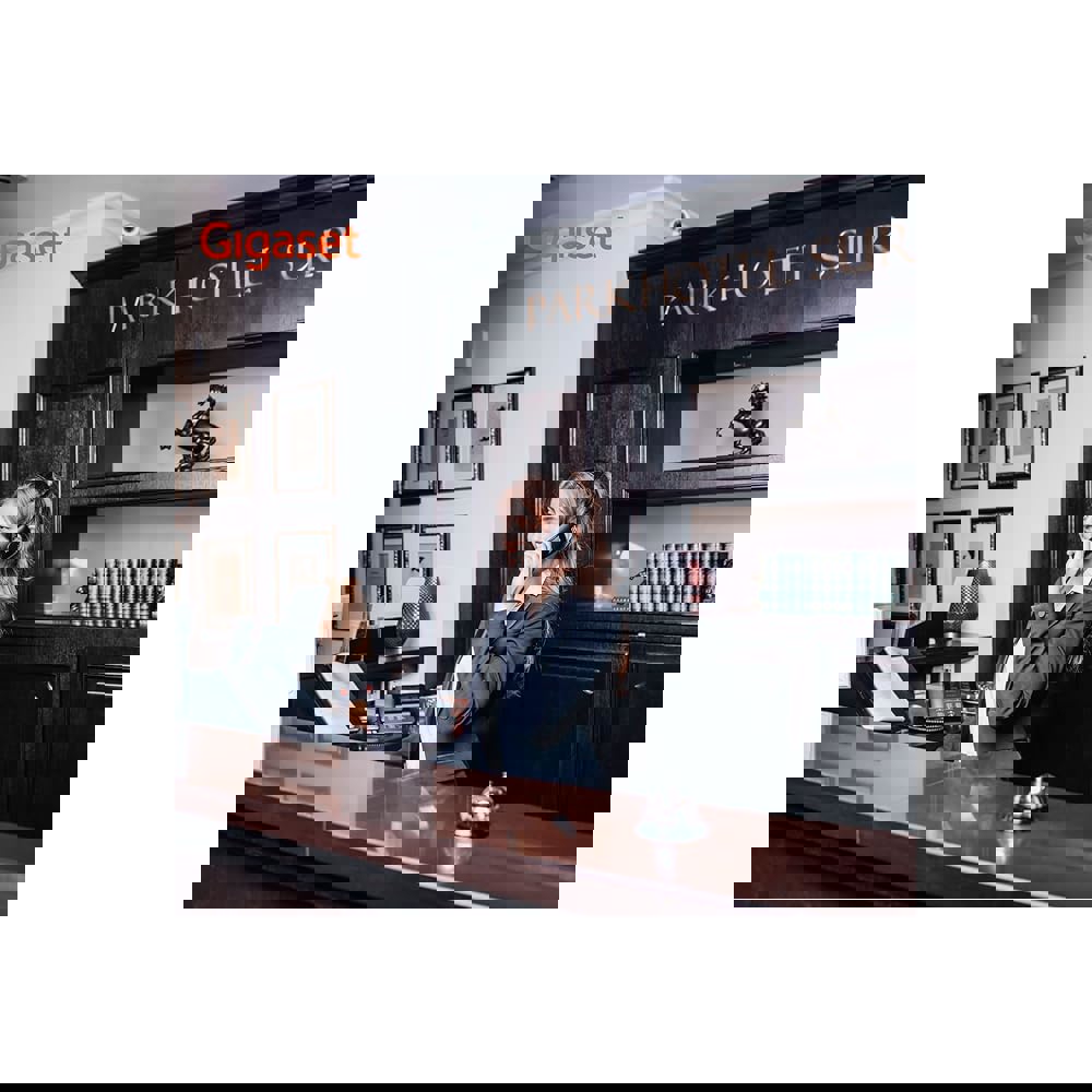 უსადენო სტაციონალური ტელეფონი Gigaset S30852-H2974-R102 S700H PRO, Cordless Phone, 8 Lines, Micro USB, Black