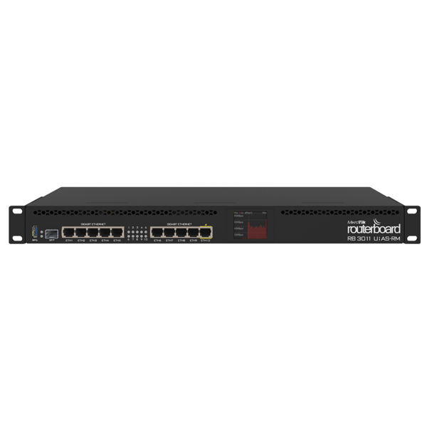 Mikrotik RB3011UiAS-RM, Router, Black