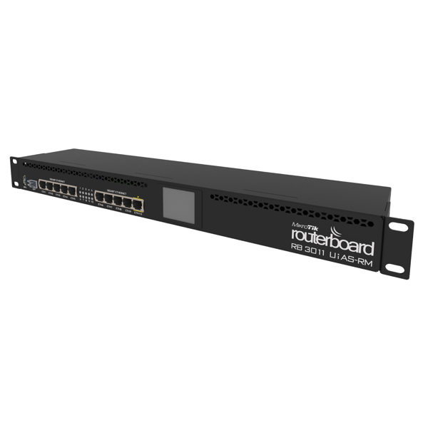 Mikrotik RB3011UiAS-RM, Router, Black