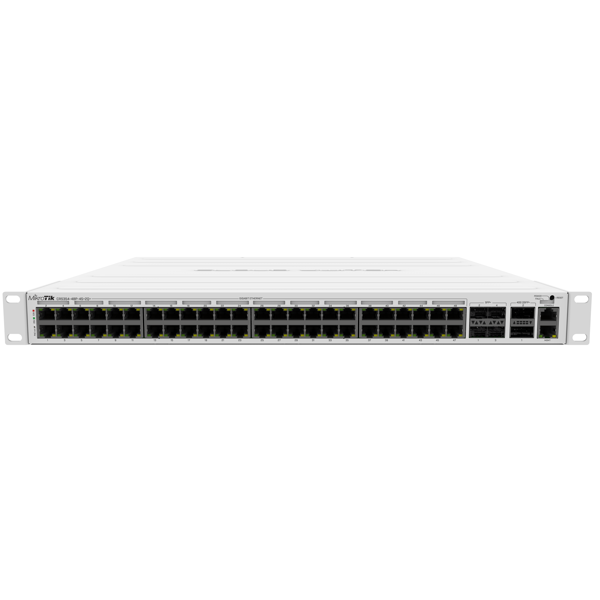 სვიჩი Mikrotik CRS354-48P-4S+2Q+RM, 48-Port Gigabit, PoE+ Switch, White