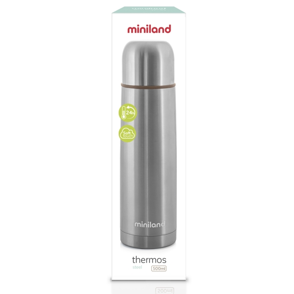 თერმოსი Miniland 89220, 500ML, Thermos, Silver