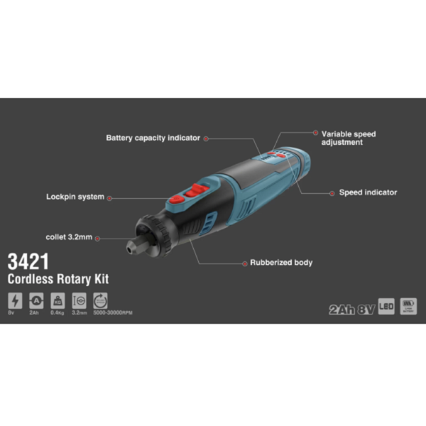 Ronix 3421, 30000Rpm, Blue