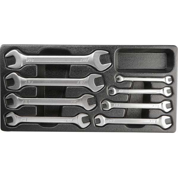 ქანჩის გასაღების ნაკრები Neo 84-285, 8 Pcs Ratchet Spanner Set, Silver