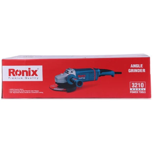 კუთხსახეხი Ronix 3210 180mm, 2400W, 180mm, 8000Rpm, Blue