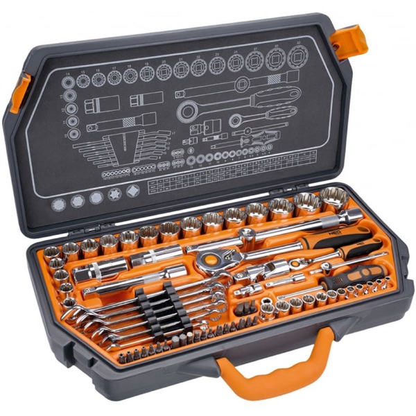 Neo 08-635, 71Pcs Tool Set, Silver