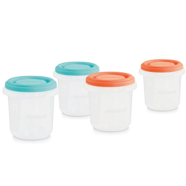ჰერმეტული კონტეინერი Miniland 89342 Hermisized, Container Set, Mediterrenian